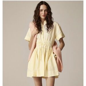 J. Crew Yellow and Pink Striped Dress